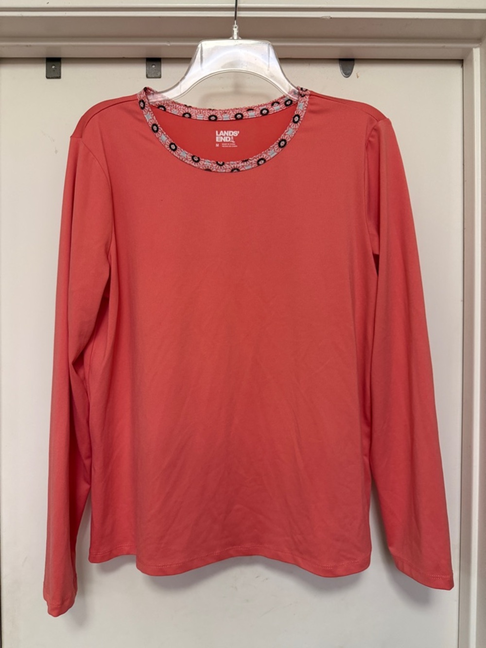 Lands’ End long sleeve coral